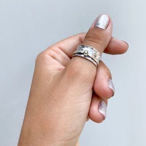 Green Zircon Mechanism Ring